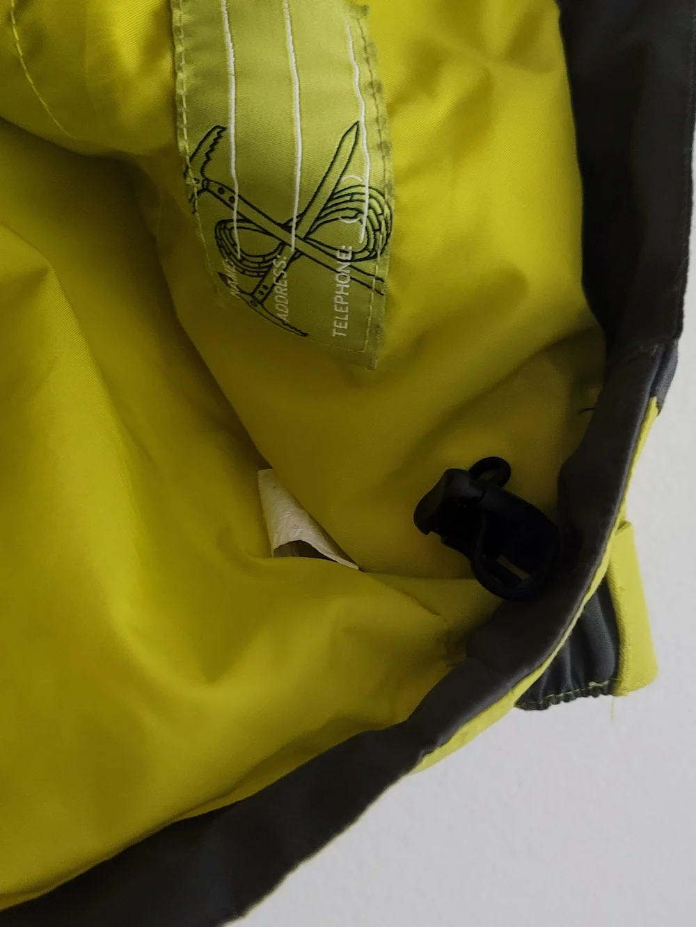 REI‎ Boys 4/5 Snow Jacket Neon Green Gray Snow Rain Jacket Shell Zip Jacket XXS